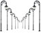 10 Stück Spur H0 1:87 LED Parklaternen Modell Eisenbahn Beleuchtung Leuchte Lampen Minigarten Dekoration Straßenlampen