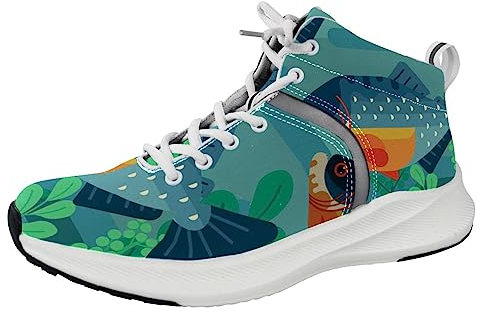 Herren Laufschuhe Turnschuhe Piranha, Gummisohle Atmungsaktive Bequeme Mode Schuhe, Mehrfarbig, 10.5 US
