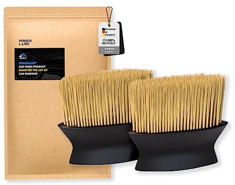 powerland cepillos Limpieza Coche, brocha Limpieza Coche, Herramienta Limpieza Detalles para el Tablero del Coche, Rejillas de Aire Acondicionado, Cuero, Ordenador, sin arañazos