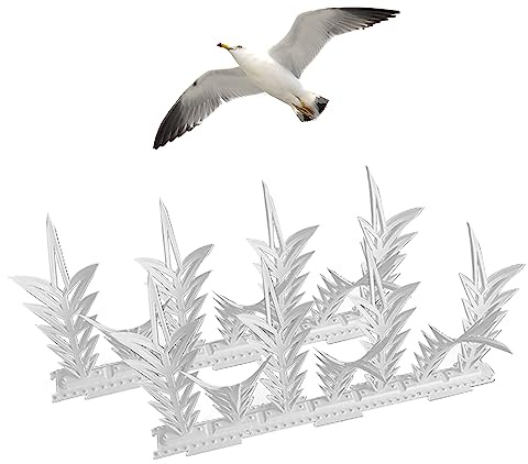 Les-Theresa Dissuasori per Piccioni, 6 Pz Uccelli Anti Piccioni Anti Piccioni Balcone, Spuntoni Anti Uccelli Forma del Ramo per Spaventare Piccioni, Corvi, Passeri, Gatti, Protezione del Giardino