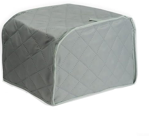 Lioaeust Toaster Cover, Dust and Stain Protection, Universal Fit, Easy to Clean, Grey, Polyester Cotton Blend