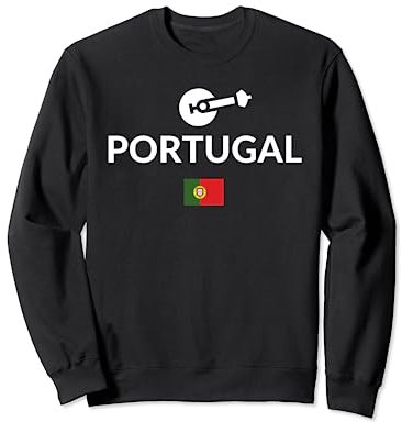 Portugal Flagge Portugiesische Gitarre Fado Gitarre Outdoor Trip Sweatshirt