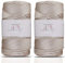 Makromecity, 2 Skeins of Polyester Macrame Cord 2mm x 250 Yards (750 feet) 2mm Polypropylene Macrame Cord for Macrame Art & Crafts for Wall Hangings, Bags, Underplate, Rug (29 Colors Available)