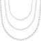 Gicko Kordelkette Silber 925 Hochglanz Poliert in 2-3 mm Stärke, erhältlich in verschiedenen Längen 40,45,50,55,60 cm Schlangenkette Silber 925 für Damen & Herren(40, Stärke 3mm)