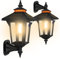 Daixilan Solarlampen für Außen 3 Beleuchtungsmodi Lampe mit Bewegungsmelder Aussen,IP65 Wasserdicht Außenlampe, Garten Garage Zaun Außenwandleuchte (2 Pack)