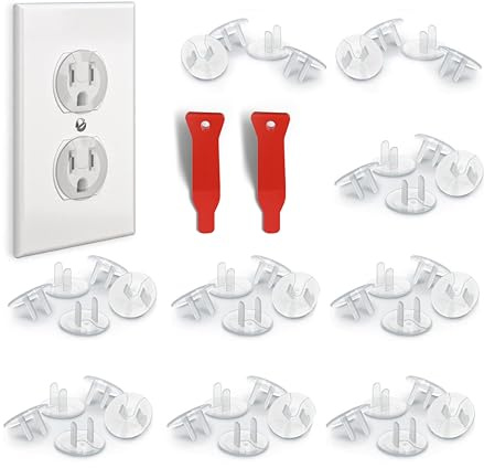 Baby Proof Me 48 Outlet Covers for Baby Proofing, Plug Covers Child Safety