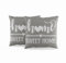 ggaimwf kissenbezüge Grau Home Sweet Home 40x40cm Couchkissen Weiche Leinen Dekorative Kissenbezüge für zu Hause für Sofa Wohnzimmer Schlafzimmer Kissen mit unsichtbarem Reißverschluss 2er-Set