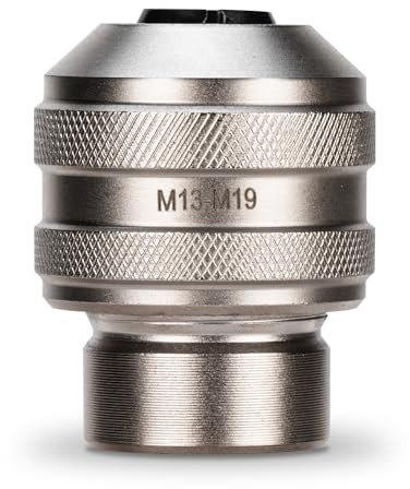 Großer Gewindebohrer für Ratschenschlüssel, robust, 1,27 cm (1/2 Zoll), passend für Gewindebohrer, Reibahlen, Ausdreher mit Vierkantschaft (M13-M19), Cr-Mo Stahl