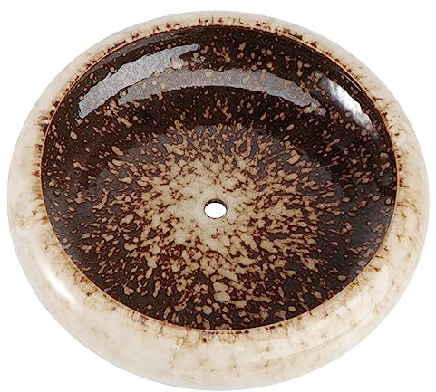 Kisangel 1 x Keramik-Blumentopf, Keramikgefäß, glasiert, für den Außenbereich, Blumenbehälter, lebende Pflanzen, Kanada, Bonsai, kleine Vase, Gartenarbeit, Pflanzgefäß, weiß, Esstischdekoration,