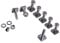 AOMIKITSTU 8 Stücke T-Nut Adapter, M8 × 30 mm Vierkantkopfschraube, Nutsteine Set T-Nut für Dachträger, Dachbox, Relingträger