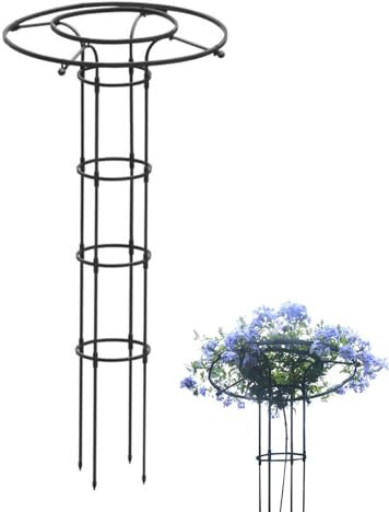 Garten Rankhilfe, 150cm Rankhilfe Garten Obelisk, Gartenspalier Für Kletterpflanzen, Rankhilfe für Kletterpflanzen, Rankhilfe Rankobelisk, Rankgitter Käfige für Kletterpflanzen wie Blumen, Tomaten