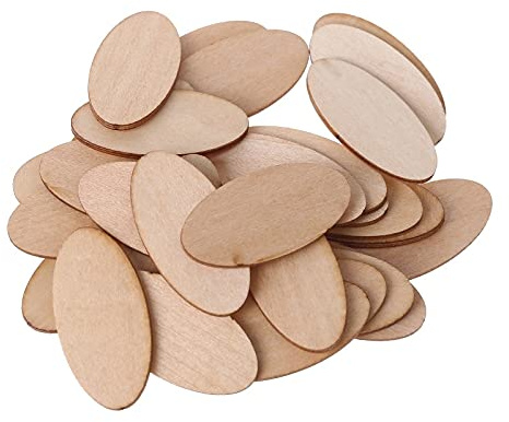 10/20/30 Stück ovale Holzscheiben, unlackiert, Ausschnitte, Name, Scrapbooking, Kunstprojekte, Dekoration, ovale Holzscheiben, Chips, unlackiert, Name, Scrapbooking, Kunst