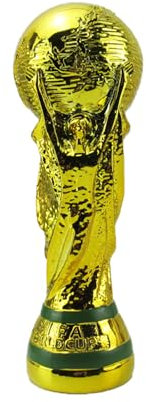 HEHUANG Réplique du trophée Euro du monde des champions de la Ligue de football, taille réelle (5,1/8,3/10,6/14,1 pouces) (21 cm)