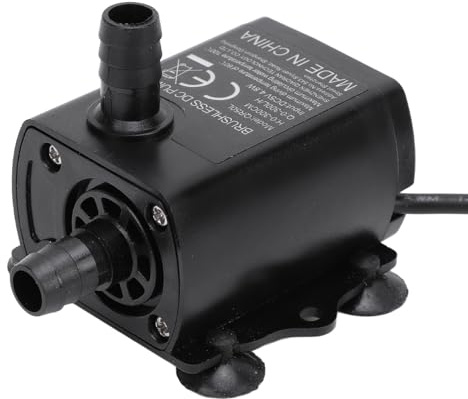 Pompe à eau submersible, DC 5V 4.8W 300L/H Mini pompe submersible Petite pompe de fontaine silencieuse Pompe à eau de fontaine ajustable pour l'hydroponie, les étangs