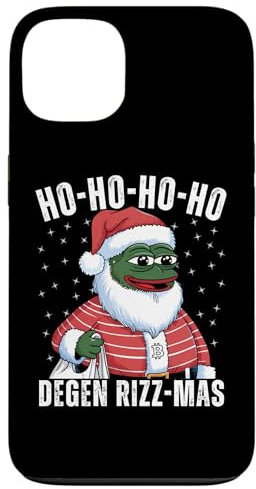 Hülle für iPhone 13 Pepe Crypto Degen Weihnachtsbaum, Weihnachtsbaum, Weihnachtsspaß