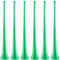 Hoarost Vuvuzela Trompetenhorn aus Kunststoff, zusammenklappbar, für Sportveranstaltungen, Sportveranstaltungen, Abschlussfeiern, Partygeschenke, Grün, 6 Stück