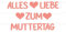 Alles Liebe zum Muttertag Party Girlande, Glitzernder Hängende Deko Girlande, mit Herz Papier Banner, für Muttertag Geburtstag Party Dekoration Hintergrund