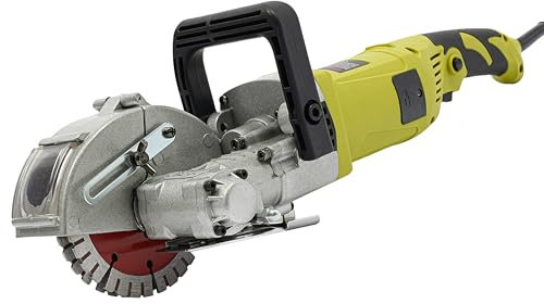 4000W Elektrische Steinsäge, Mauernutfräse 6500 R/min Wand-Schneidemaschine Schlitzfräse Staubfreie Mauerfräse Betonsäge für Ziegel, Granit, Marmor, Beton Cutter