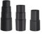 3-teiliges Staubsaugerschlauch-Adapter-Set passend für Nass-/Trockensauger, konvertiert zwischen 3,5 cm und 3,8 cm