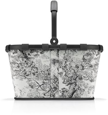 reisenthel carrybag jacquard grey – Stabiler Einkaufskorb mit viel Stauraum und praktischer Innentasche – Elegantes und wasserabweisendes Design