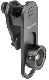 EXAPRO Clip Lens Fisheye, 210°Angle of View, for iPhone, Samsung Galaxy, Google Pixel, Android, EXP-CLFE