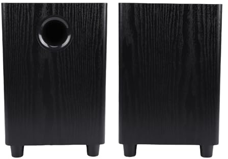 Plyisty Passive Subwoofer 6.5 Inch 100W Home Theater Speaker, Deep Bass Audio System for Stereo Amplifier Receiver, MDF Wood Finish