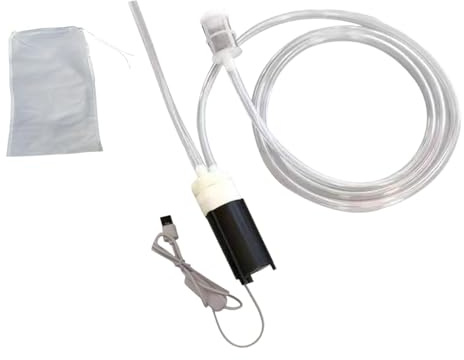 Zambuph Equipo de elaboración de Cerveza para el hogar Dispositivo portátil succión Vino Incluye Bomba Vino eléctrica Filtro Bomba eléctrica Cuenta con un Motor, Claro, Tubo de Silicona de 1.5 m