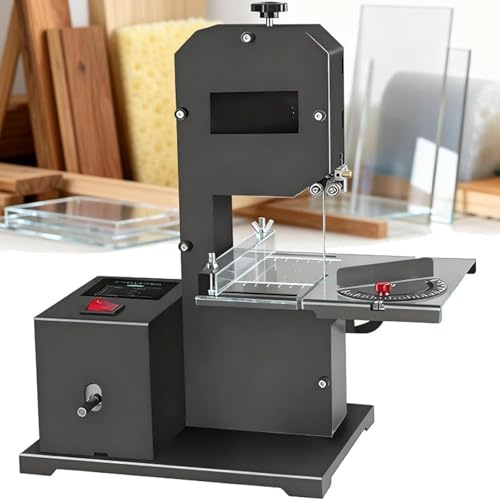 XueFulxion Sierra de Cinta Multiusos y Sierra para Paneles - Máquina Versátil 3-en-1 para Taller (Cinta Vertical,Tronzadora Horizontal,Cortadora de Tableros),para Tareas Generales y Preparación