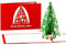 3D Pop Up Karte Weihnachten „Tannenbaum & Geschenke“ - Edle & filigrane Weihnachtskarte mit Umschlag