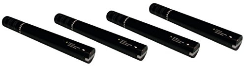 4 x Showtec FX Shot Professional Handheld Silver 50cm Confetti Cannon
