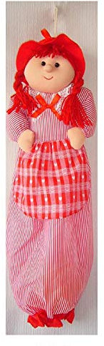 Duffi Home Toilettenpapierhalter, Rot, 100% Polyester, Einheitsgröße