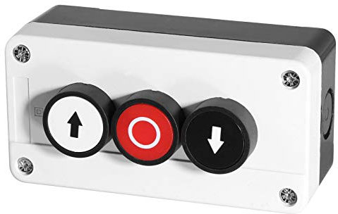 Aufbaugehäuse inkl Taster in 2-fach EIN/AUS oder 3-fach AUF/AB/STOP auswählbar (3-Fach AUF/AB/STOP)