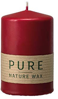 Wenzel Pure Kerze Safe Candle, 13x6 cm, Karminrot