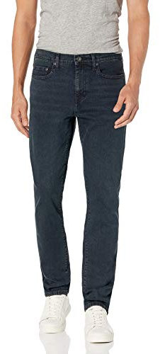 Amazon Essentials Men's Slim-Fit Jeans – Comfort Stretch Straight - Discontinued Colours, Blue Black Vintage, 38W / 30L