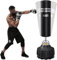 Dripex Sac de Frappe sur Pied Adulte 178 cm Sac de Boxe Autoportant MMA Punching Ball Adulte avec 19 Ventouses pour Karaté Fitness Taekwondo