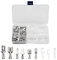 270 Pcs Male Female Wire Spade Connectors Electrical Wire Connector Wire Crimp Terminal Block Quick Splice Wiring Connector with Insulating Sleeve for Electrical Wire Crimping 2.8mm 4.8mm 6.3mm