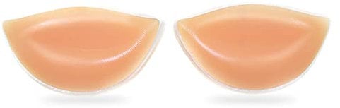 Ellxen 1 Paar Silikon BH Einlagen,BH Einlagen Bra Pads Brust Badeanzug Pads Hautfarbe Silikon Einlagen für BH´s,Badeanzüge oder Bikinis unsichtbar,weich und flexibel