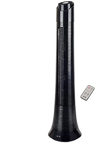 NSA Column Fan With Remote Control,Black TFDC-60-RC/bk