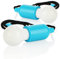 com-four® 2X Lampada a Sospensione LED con Interruttore a Tirare - Lampada Lampadina a Batteria per Campeggio (02 Pezzi - Cordoncino - Blu)