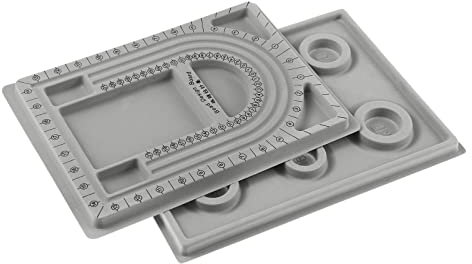 EXCEART 2stücke Bead Design Board Aus Hochwertigem Schmuck Diy Brett Zum Auffädeln Von Perlen Für Armbänder Und Halsketten Praktisch Zum Sortieren Und Organisieren