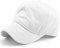 Rayna Fashion Kurze Billmütze, einfarbig, kurze Krempe, Trucker Baseball Dad Cap, Weiß, X-Large