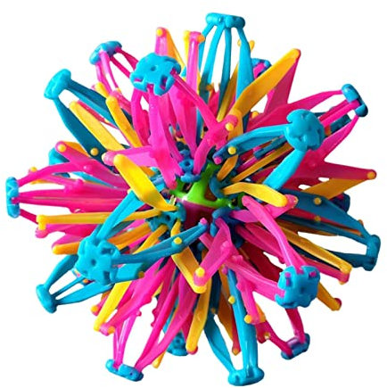 Expandable Ball - Hoberman Sphere Teleskopkugel - P-lastic Expanding Magic Ball - Atembälle - Expanding Magic Teleskopkugel Stretch Einziehbare Kugel Spielzeug Hand Fangen Atmen Blume Bälle Für Kinder