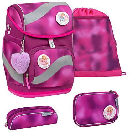 Belmil 405-51 Schulranzen Set 4 - teilig (Shiny Pink)