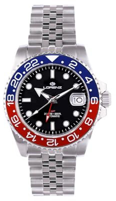 Lorenz Herren Analog Automatik Uhr mit Edelstahl Armband 030228BB