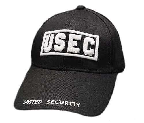 Cosplay Cap Bear USEC Basdball Cap Unisex Hip Hop Sunhat Prop Black