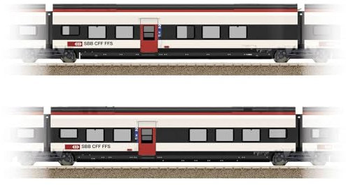 Trix H0 23282 H0 Ergänzungsset 2 zu Giruno der SBB D(B9) 2.Klasse und E(B8) 2.Klasse