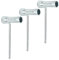PATIKIL 16mmx19mm Chainsaw Tool Wrench, 3 Pcs Chainsaw Combination T-Wrench Hex Wrench with Phillips Screwdriver for Chain Saw Nuts, Silver