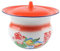 NEDLON Pot De Chambre en Acier Émaillé, Crachoir Toilettes Portatives avec Couvercles, Pots De Chevet pour Les Femmes Enceintes Unisexes Âgées (Color : A)