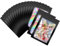 JTKREW 40 Stück Baggies Baggys Mylar Bags, Small Business Packaging,Wiederverschließbare Beutel Mylar Beutel,Mylar zum Aufbewahren von Süßigkeiten, Keksen, Schmuck (Black, 7×10cm)