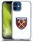 Head Case Designs Offizielle West Ham United FC Volle Farbe Weiss Crest Gelhülle [Militärischer Schutzgrad] Kompatibel Mit Apple iPhone 12 Mini Und Kompatibel Mit MagSafe